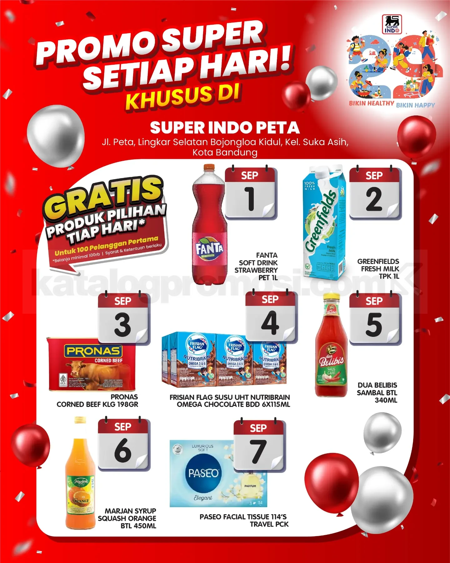 Promo Grand Opening Super Indo Peta Bandung, Ada Promo Setiap Hari !