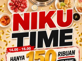 Promo Hanamasa NIKU TIME All You Can Eat Rp. 150 Ribuan berlaku 27 Juli 2026 hingga 30 Juli 2026 di seluruh outlet Hanamasa.