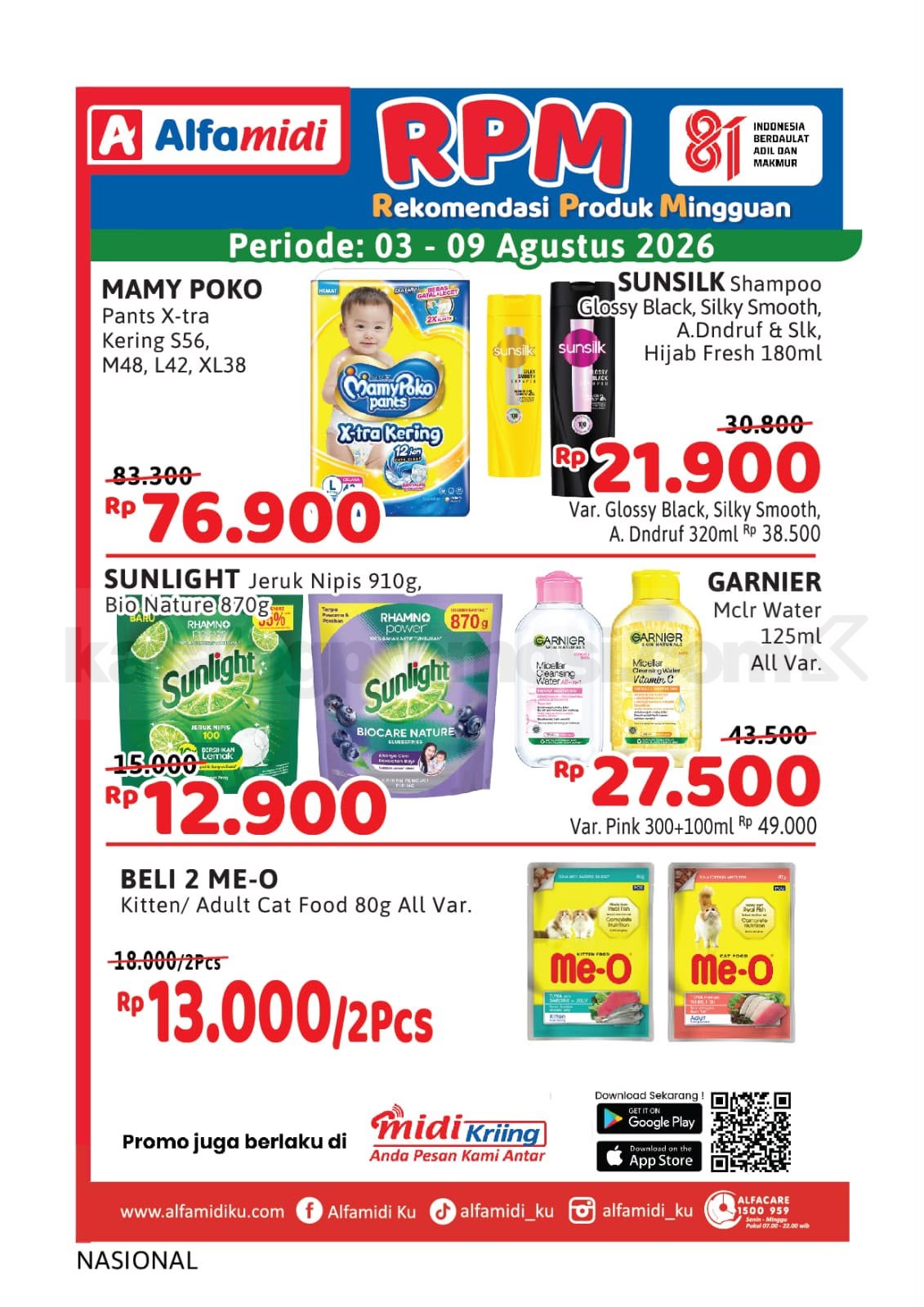 Promo HAP ALFAMIDI periode 03-09 Agustus 2026