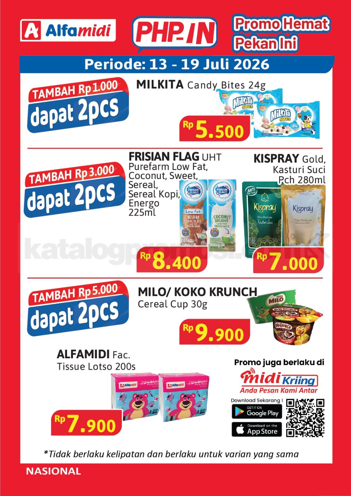 Promo HAP ALFAMIDI periode 13-19 Juli 2026