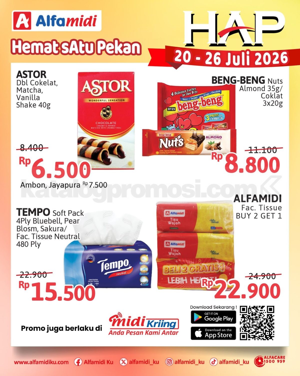 Promo HAP ALFAMIDI periode 20-26 Juli 2026 Promo HAP ALFAMIDI periode 20-26 Juli 2026