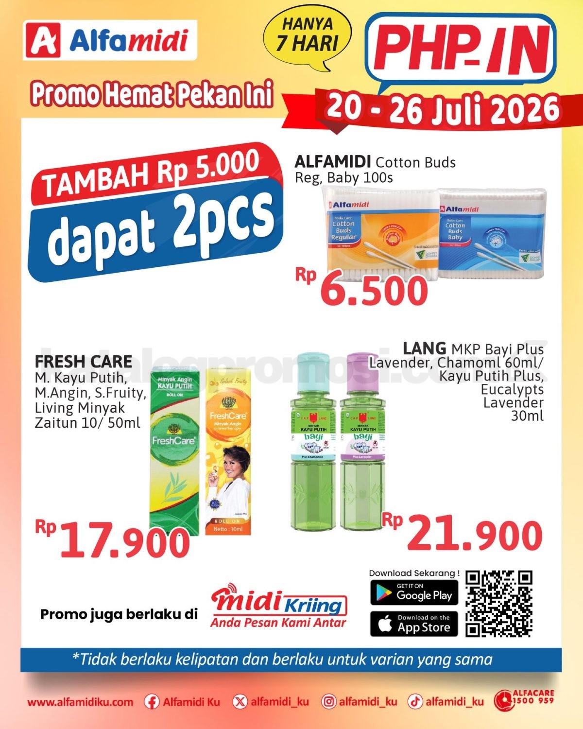 Promo HAP ALFAMIDI periode 20-26 Juli 2026 Promo HAP ALFAMIDI periode 20-26 Juli 2026 10