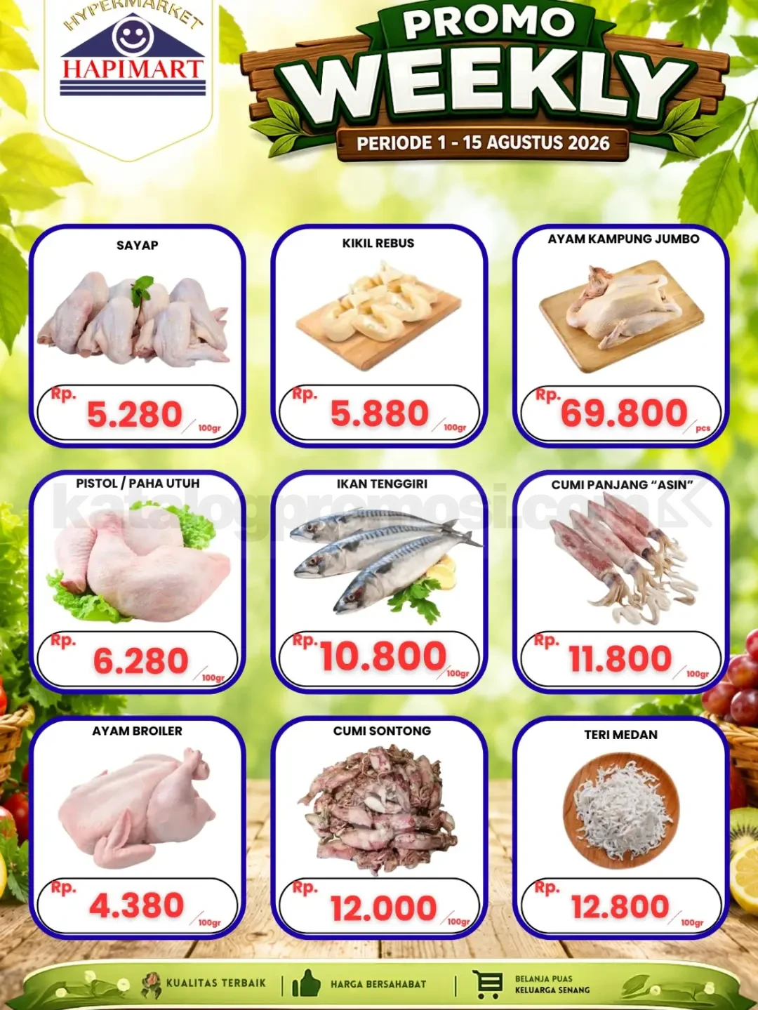 Promo HAPIMART WEEKLY DEALS periode 01-15 Agustus 2026 Promo HAPIMART WEEKLY DEALS periode 01-15 Agustus 2026