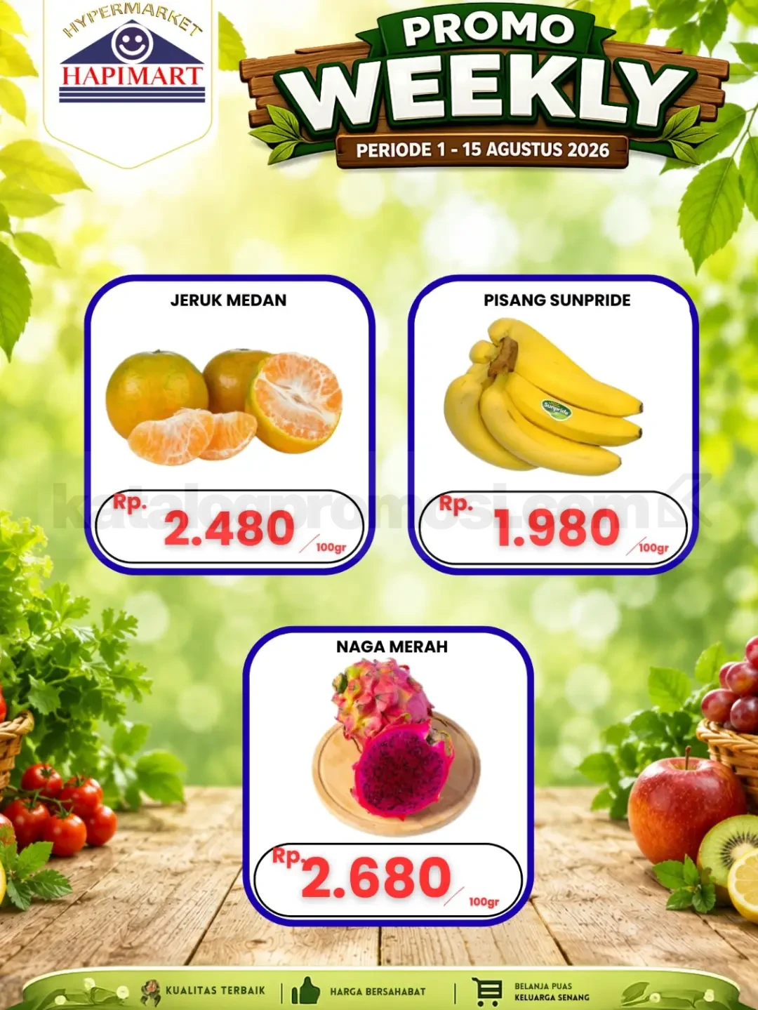 Promo HAPIMART WEEKLY DEALS periode 01-15 Agustus 2026 Promo HAPIMART WEEKLY DEALS periode 01-15 Agustus 2026 2