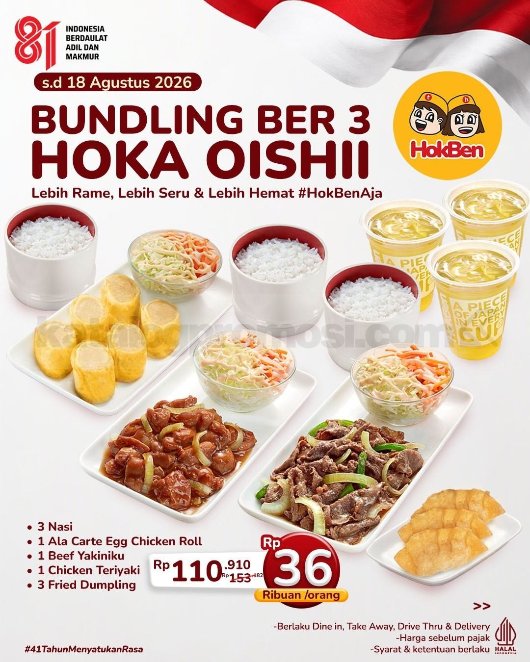 Promo HokBen Bundling Hoka Oishii Mulai Rp. 31 Ribuan
