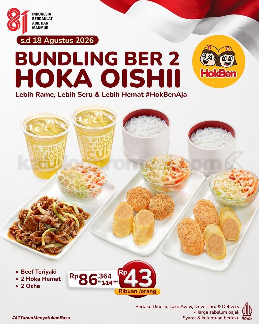 Promo HokBen Bundling Hoka Oishii Mulai Rp. 31 Ribuan