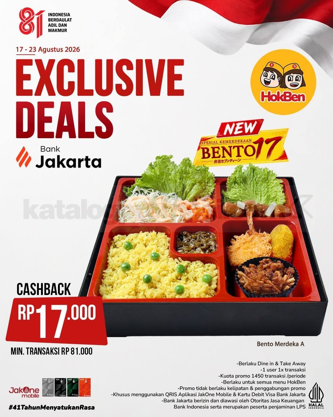 Promo HokBen Exclusive Deals Cashback hingga Rp17.845 Promo HokBen Exclusive Deals Cashback hingga Rp17.845 4