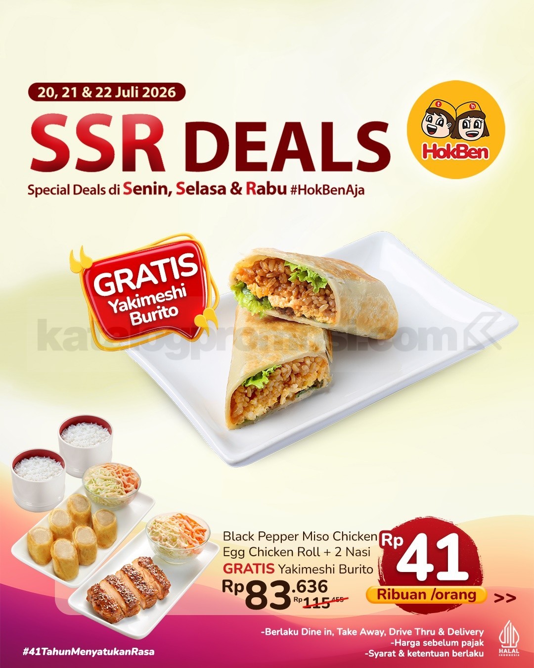 Promo HokBen SSR Deals Paket Hemat Mulai Rp. 41 Ribuan