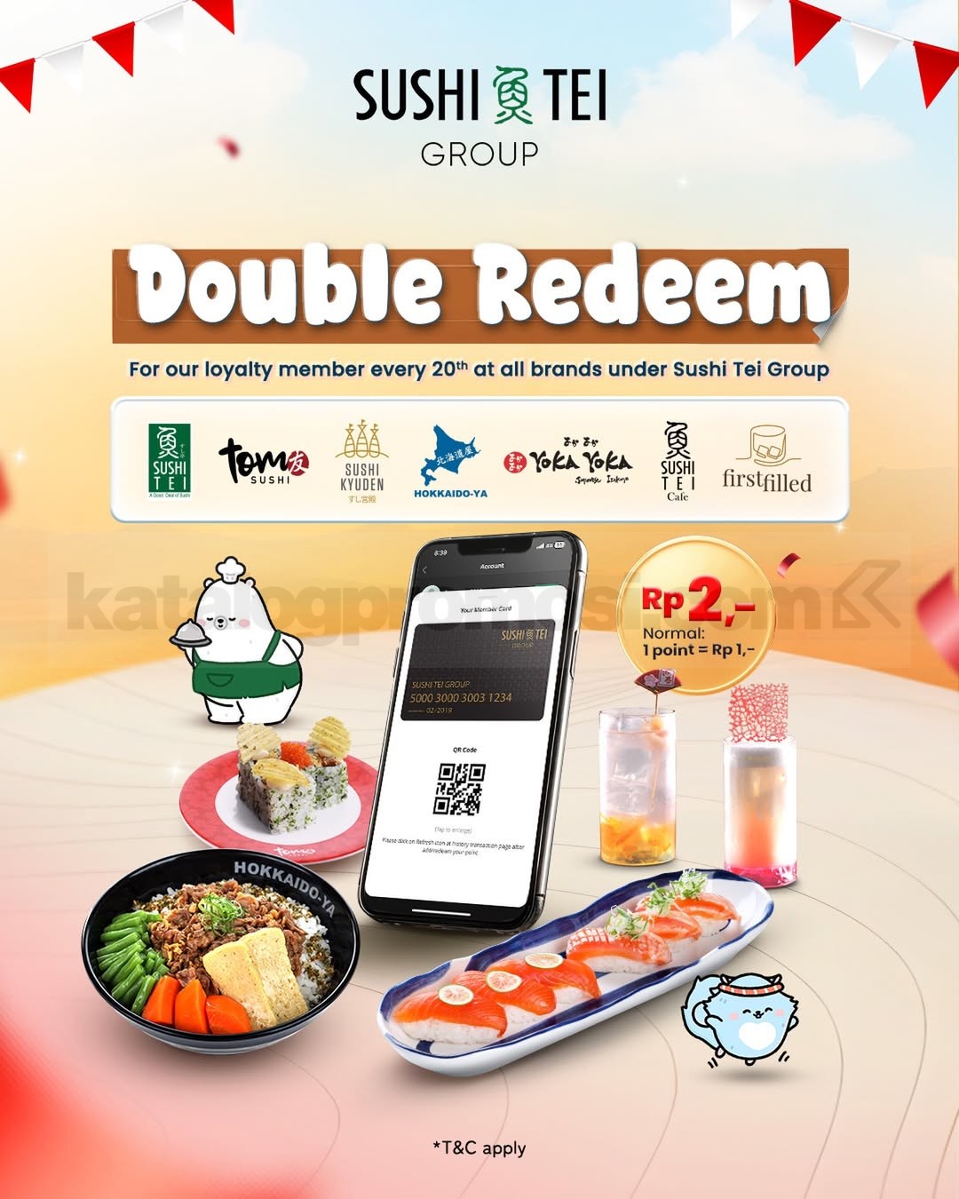 Promo Hokkaido-Ya Double Redeem Poin 2x Promo Hokkaido-Ya Double Redeem poin 2x setiap tanggal 20 untuk Loyalty Member
