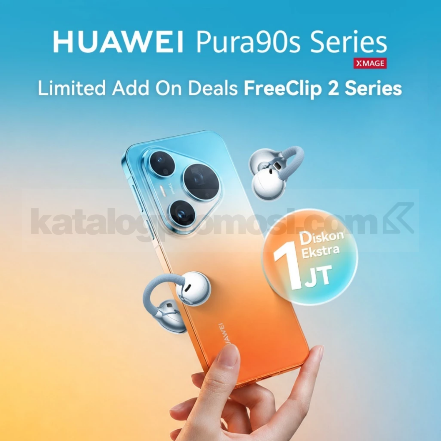 Promo HUAWEI NEW! Pura 90s Gratis WATCH FIT 4