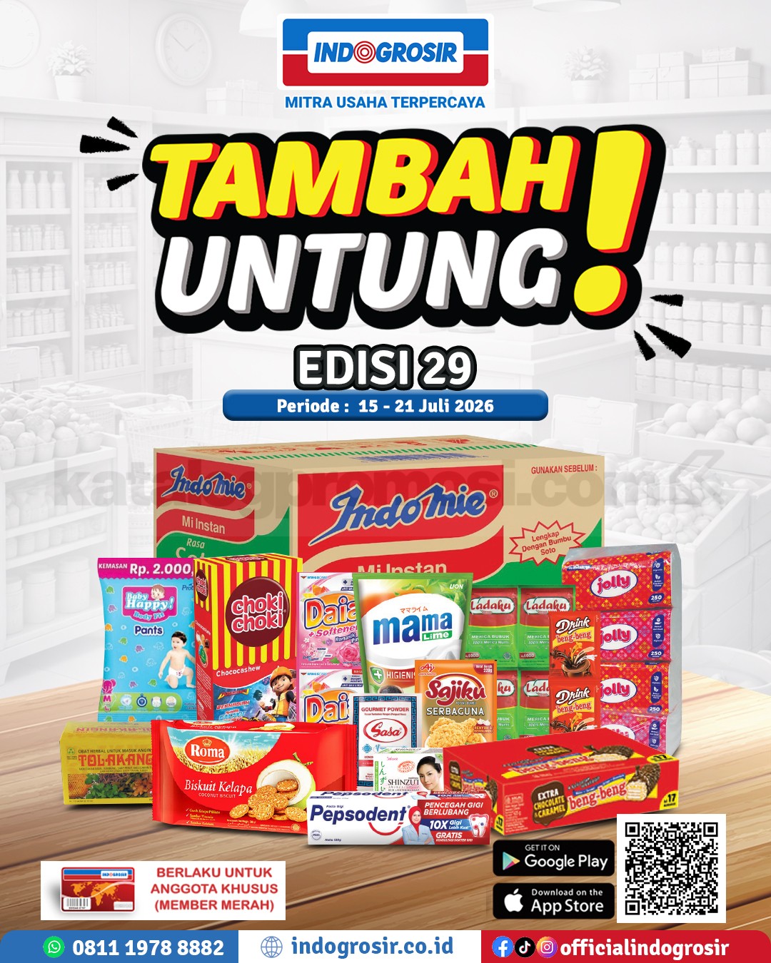 Promo Indogrosir TAMBAH UNTUNG 15-21 Juli 2026 Promo Indogrosir TAMBAH UNTUNG 15-21 Juli 2026