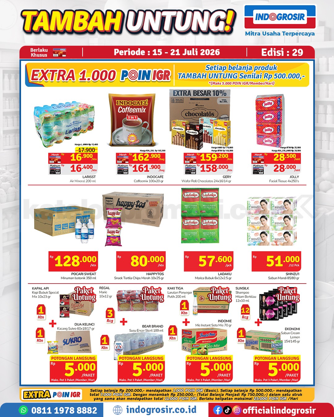 Promo Indogrosir TAMBAH UNTUNG 15-21 Juli 2026 Promo Indogrosir TAMBAH UNTUNG 15-21 Juli 2026 1