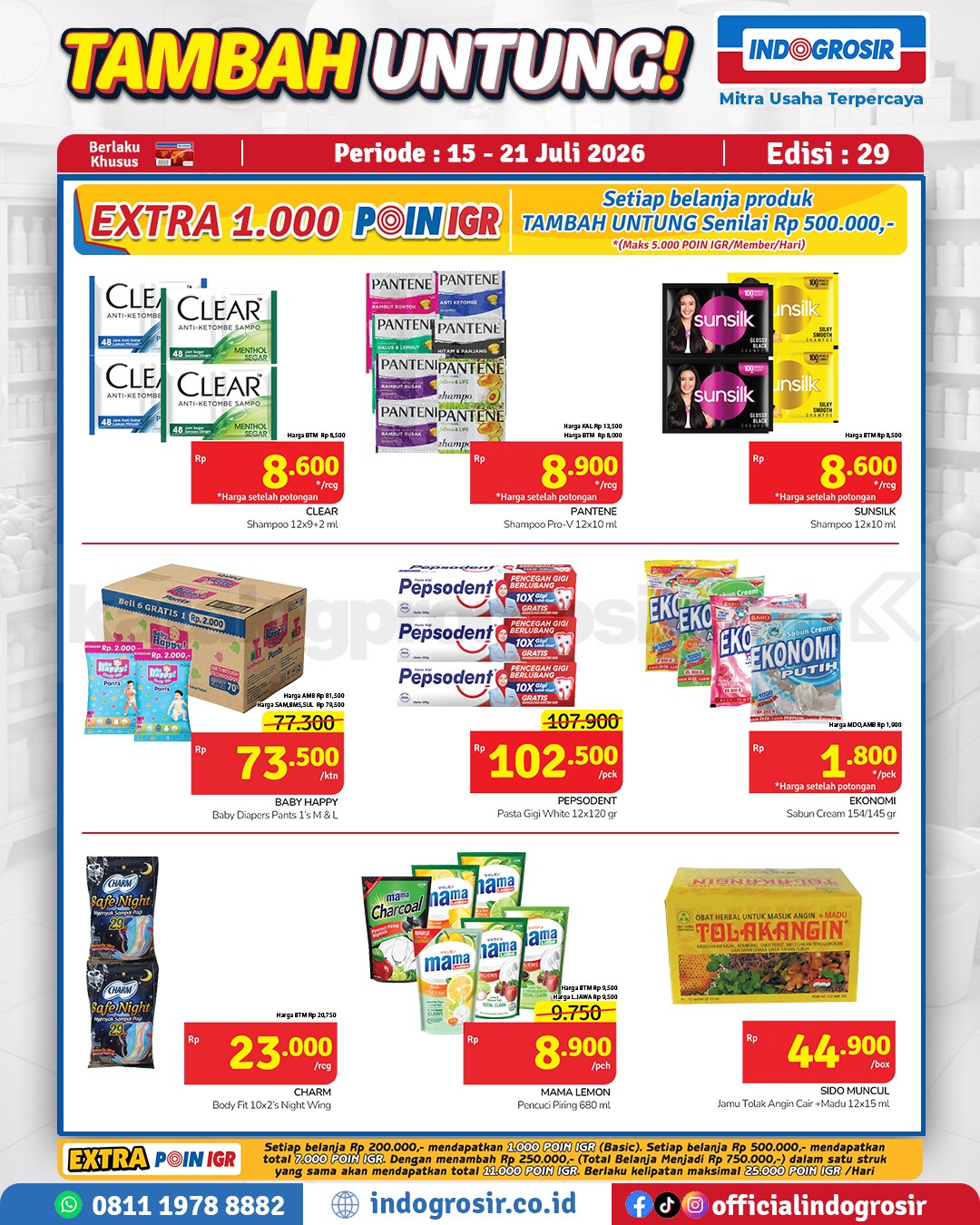Promo Indogrosir TAMBAH UNTUNG 15-21 Juli 2026 Promo Indogrosir TAMBAH UNTUNG 15-21 Juli 2026 2