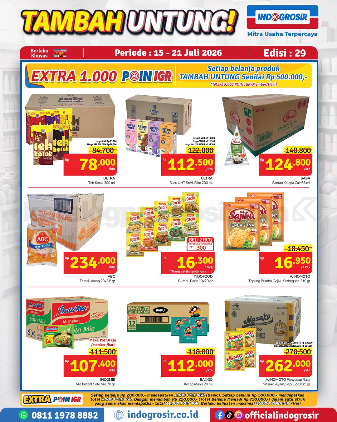 Promo Indogrosir TAMBAH UNTUNG 15-21 Juli 2026 Promo Indogrosir TAMBAH UNTUNG 15-21 Juli 2026 3