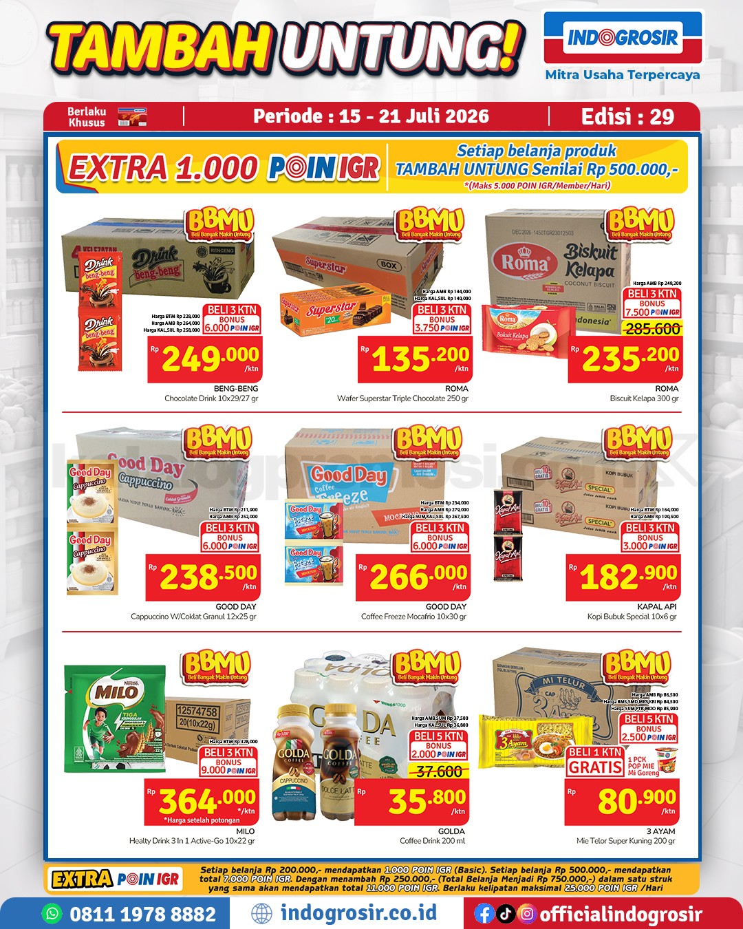 Promo Indogrosir TAMBAH UNTUNG 15-21 Juli 2026 Promo Indogrosir TAMBAH UNTUNG 15-21 Juli 2026 4