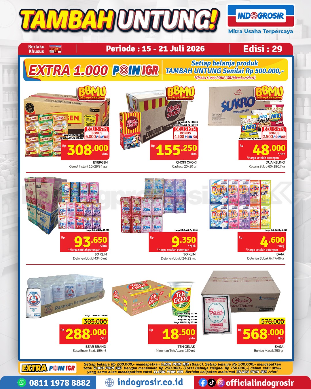 Promo Indogrosir TAMBAH UNTUNG 15-21 Juli 2026 Promo Indogrosir TAMBAH UNTUNG 15-21 Juli 2026 5