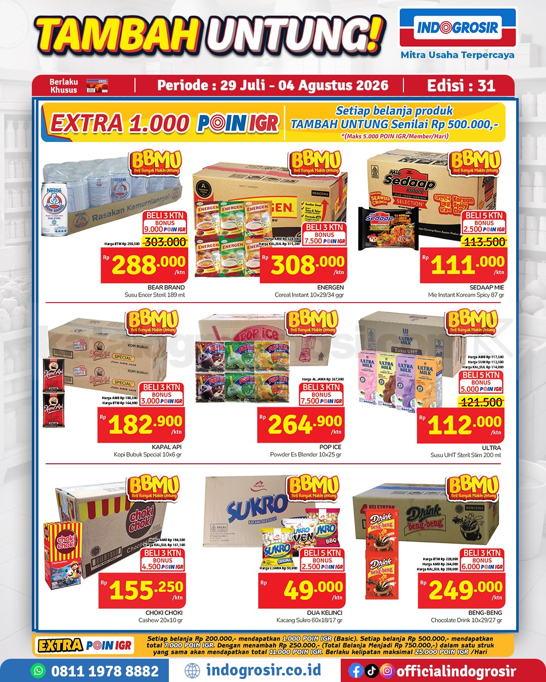 Promo Indogrosir TAMBAH UNTUNG 29 Juli - 04 Agustus 2026 Promo Indogrosir TAMBAH UNTUNG 29 Juli - 04 Agustus 2026 4