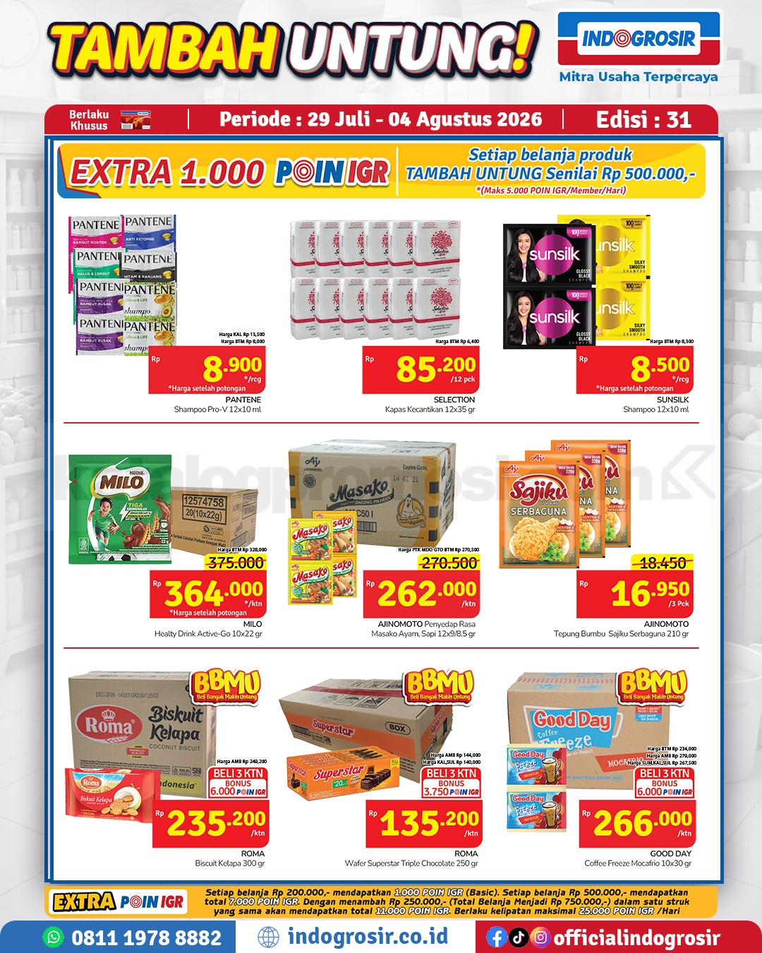 Promo Indogrosir TAMBAH UNTUNG 29 Juli - 04 Agustus 2026 Promo Indogrosir TAMBAH UNTUNG 29 Juli - 04 Agustus 2026 5