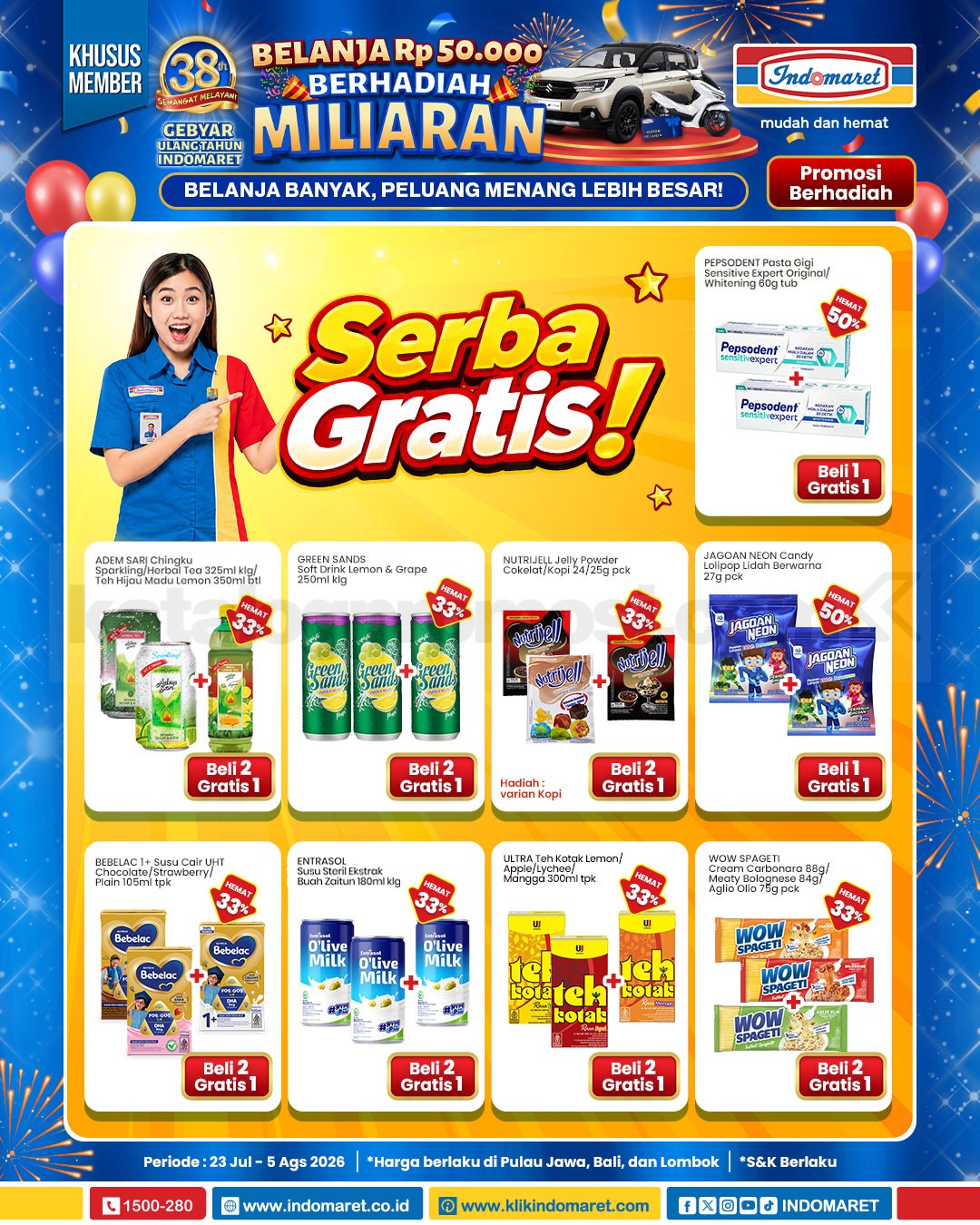 PROMO BERHADIAH INDOMARET 23 Juli - 05 Agustus 2026