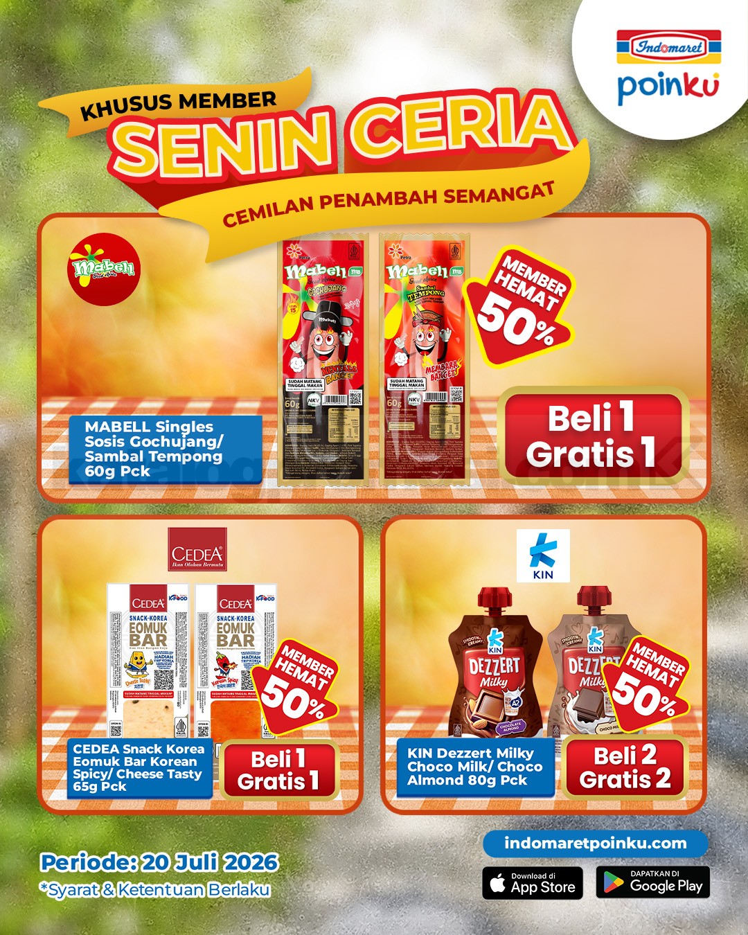 Promo Indomaret Senin Ceria BELI 1 GRATIS 1 Khusus Member Promo Indomaret Senin Ceria BELI 1 GRATIS 1 Khusus Member Poinku.