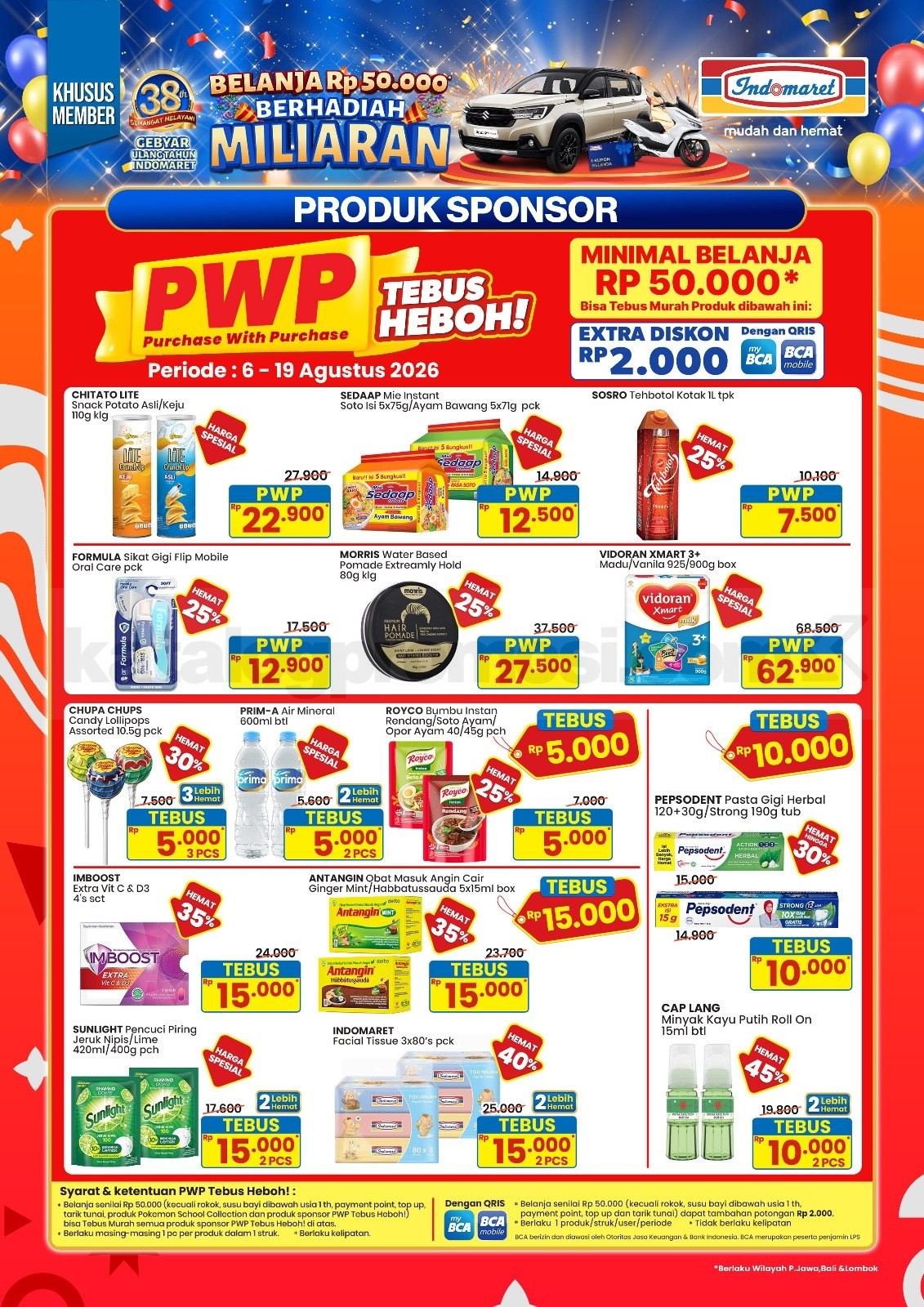 Promo Indomaret Tebus Murah PWP 06-19 Agustus 2026