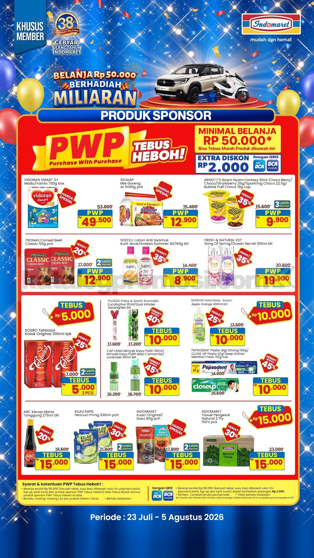 Promo Indomaret Tebus Murah PWP 23 Juli - 05 Agustus 2026