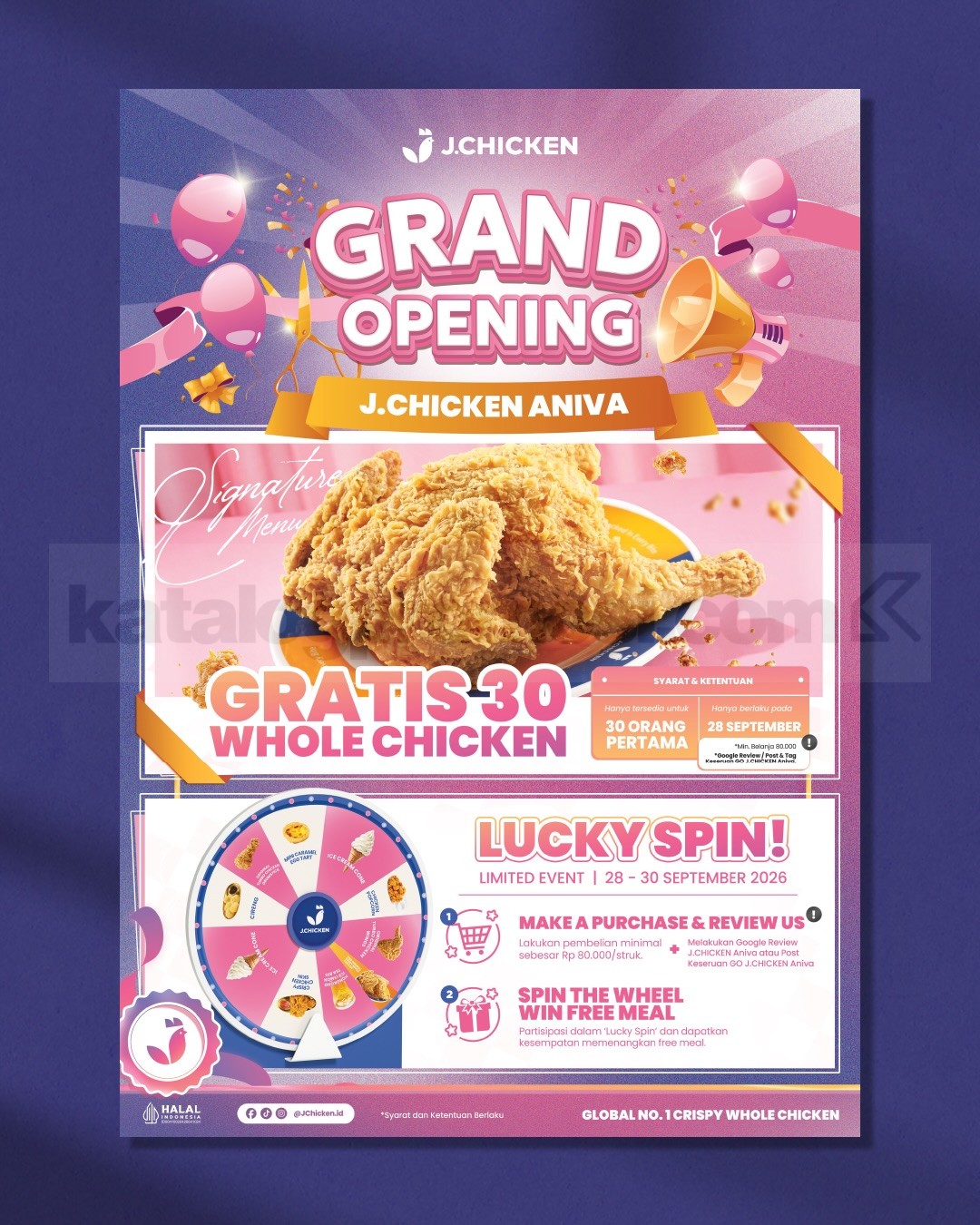 Promo J.Chicken Grand Opening Gratis Whole Chicken Promo J.Chicken Grand Opening Gratis Whole Chicken 2