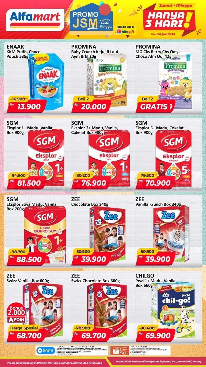 Promo JSM ALFAMART 24-26 Juli 2026 MINGGU INI
