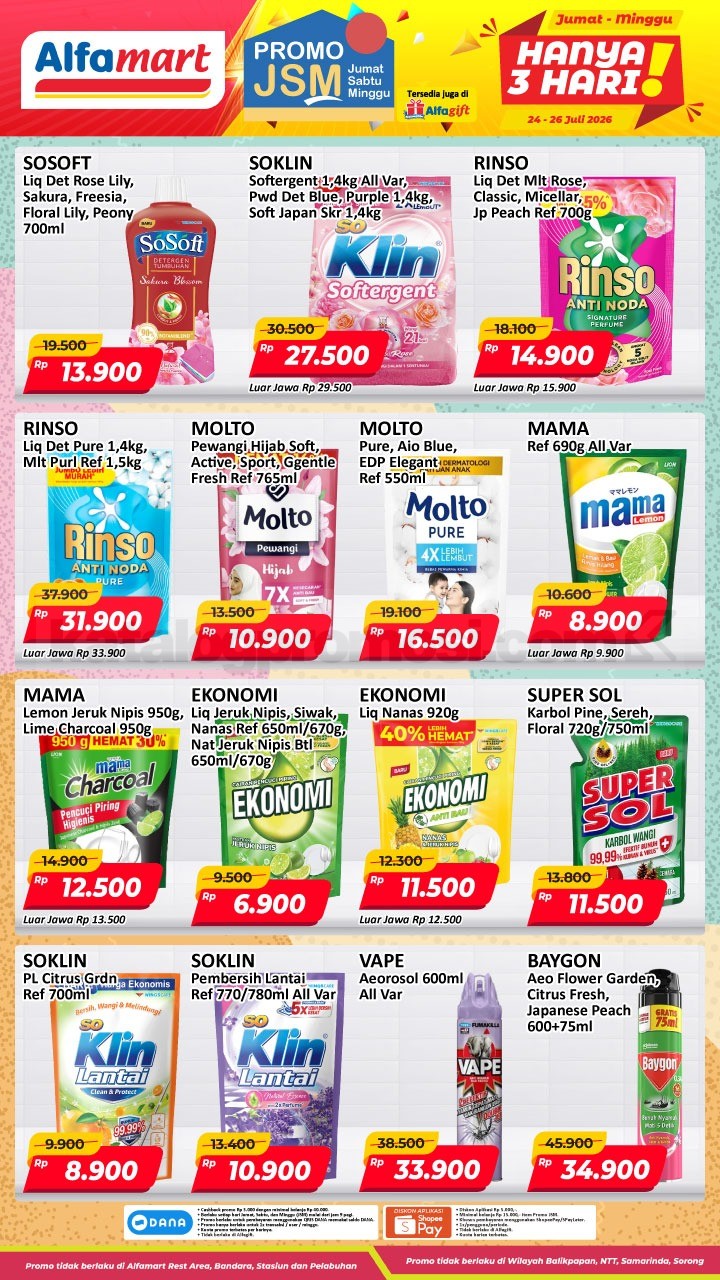 Promo JSM ALFAMART 24-26 Juli 2026 MINGGU INI