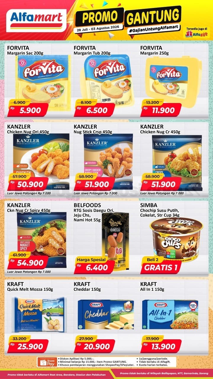 Promo JSM ALFAMART 31 Juli - 02 Agustus 2026 MINGGU INI