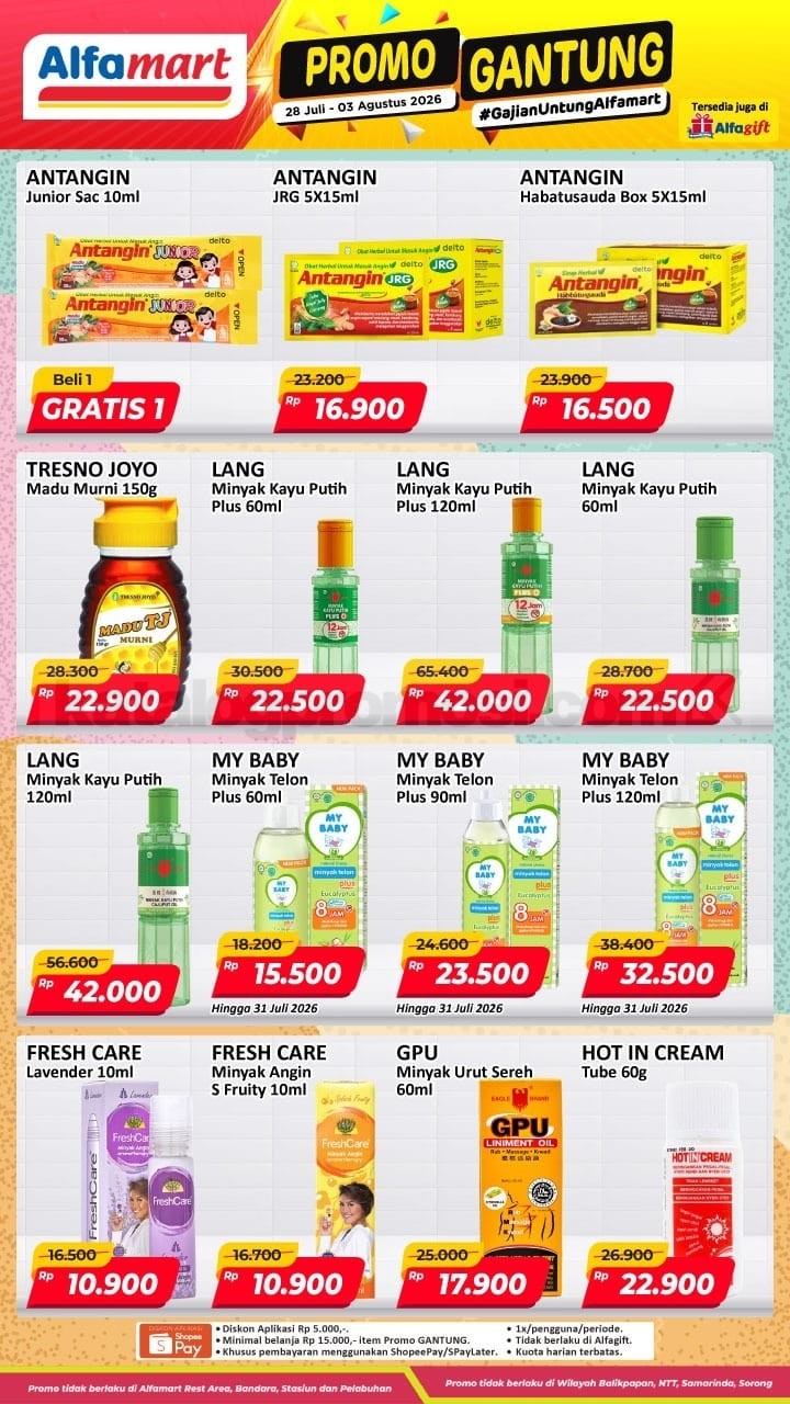 Promo JSM ALFAMART 31 Juli - 02 Agustus 2026 MINGGU INI