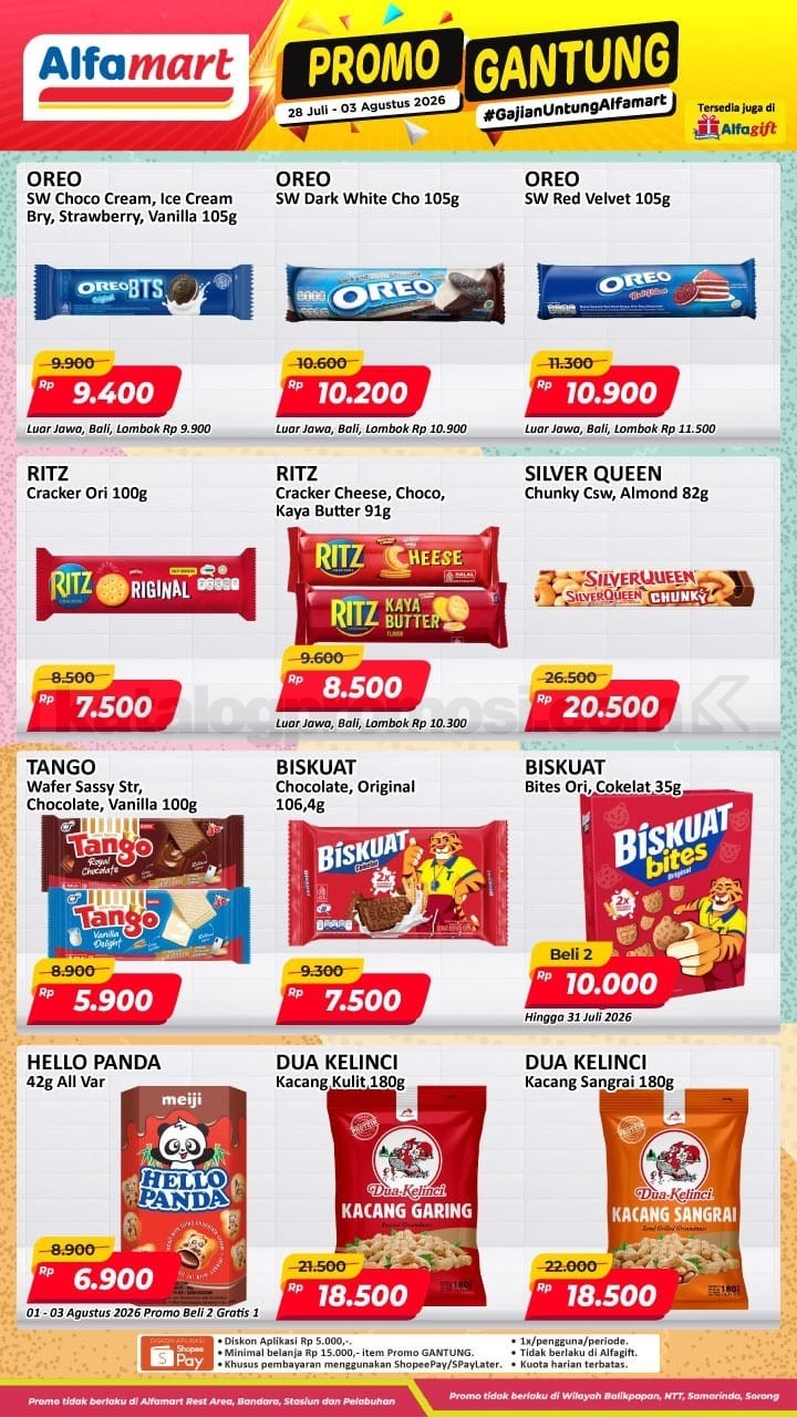 Promo JSM ALFAMART 31 Juli - 02 Agustus 2026 MINGGU INI