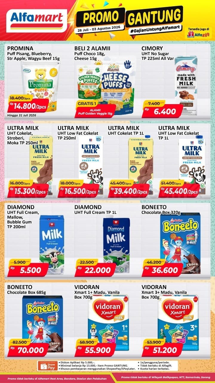 Promo JSM ALFAMART 31 Juli - 02 Agustus 2026 MINGGU INI