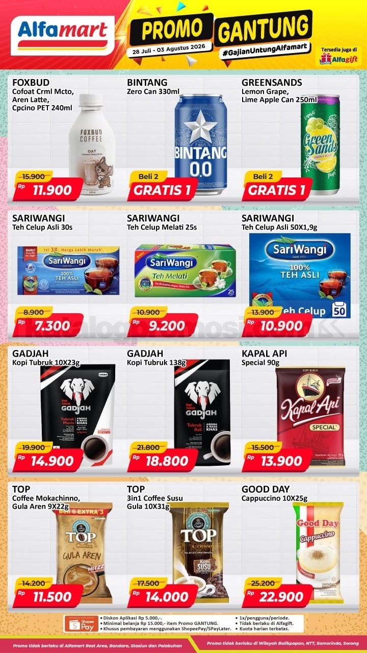 Promo JSM ALFAMART 31 Juli - 02 Agustus 2026 MINGGU INI Promo JSM ALFAMART 31 Juli - 02 Agustus 2026 MINGGU INI 12