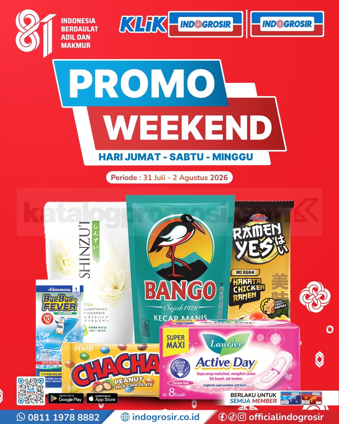 Promo JSM INDOGROSIR WEEKEND 31 Juli - 02 Agustus 2026 Promo JSM INDOGROSIR WEEKEND 31 Juli - 02 Agustus 2026