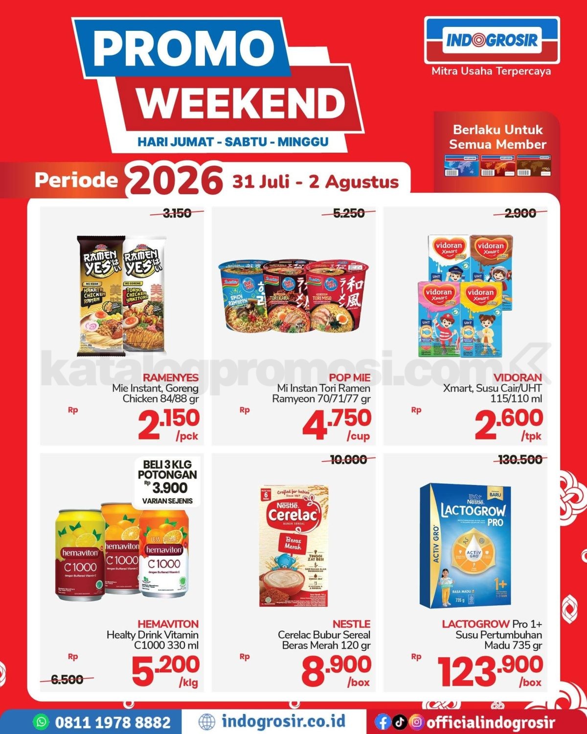 Promo JSM INDOGROSIR WEEKEND 31 Juli - 02 Agustus 2026 Promo JSM INDOGROSIR WEEKEND 31 Juli - 02 Agustus 2026 2