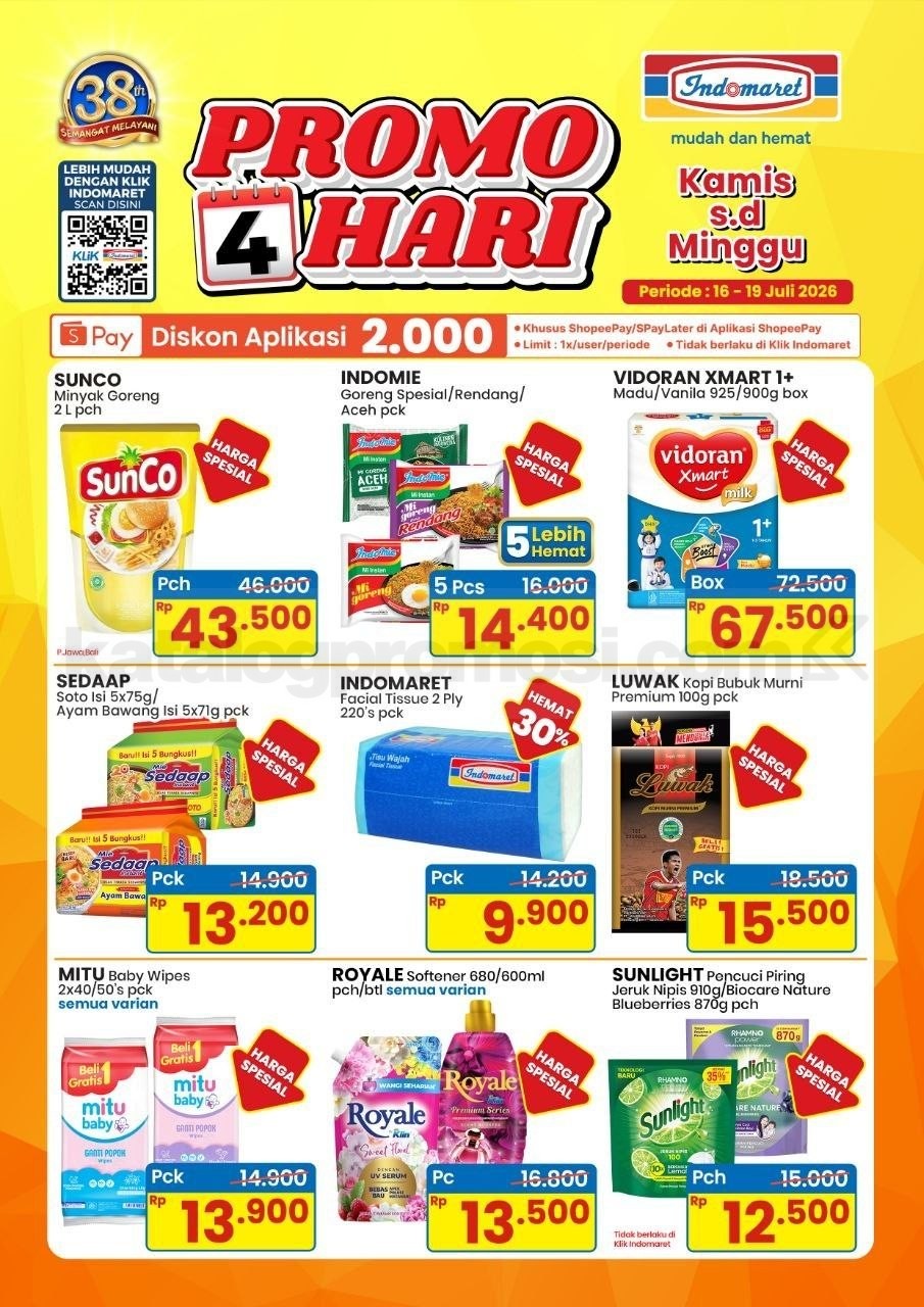 Promo JSM INDOMARET MINGGU INI 17-19 Juli 2026