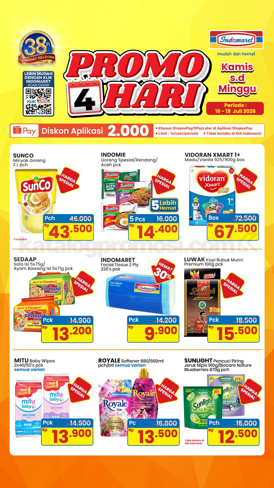 Promo JSM INDOMARET MINGGU INI 17-19 Juli 2026