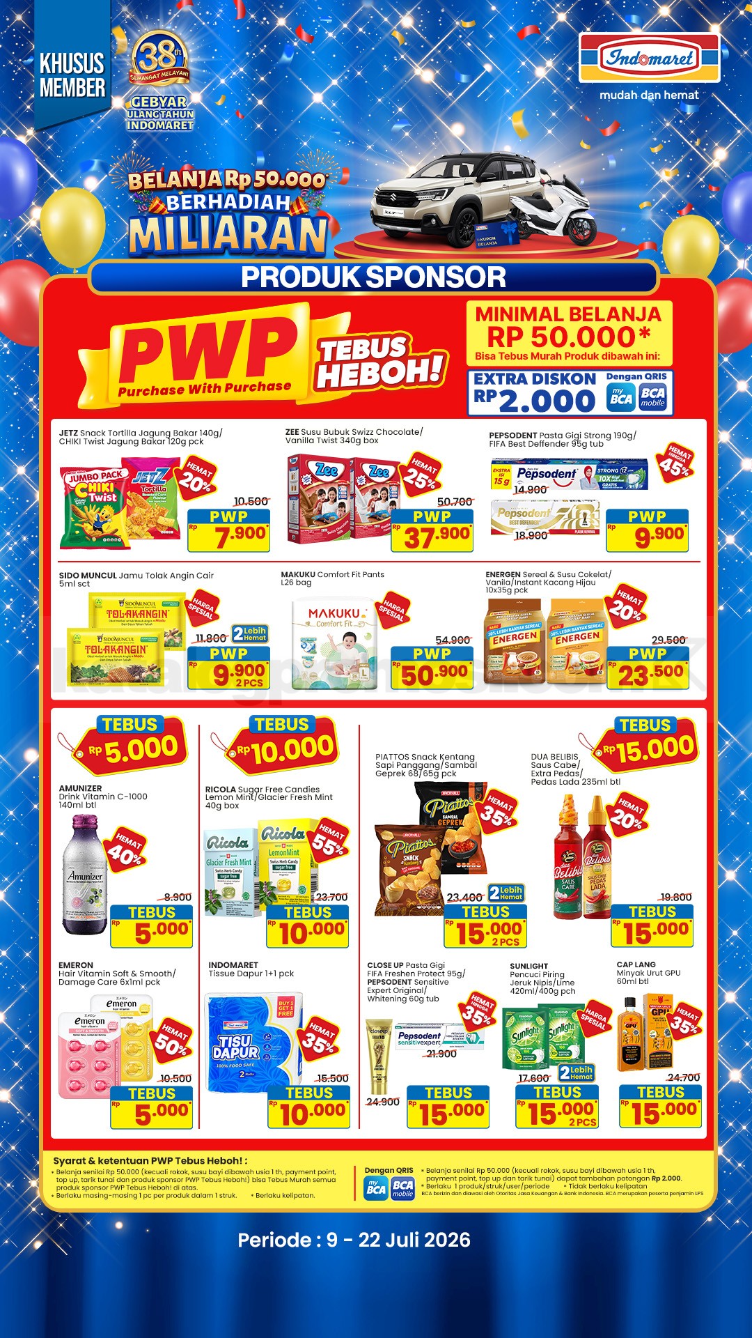 Promo JSM INDOMARET MINGGU INI 17-19 Juli 2026