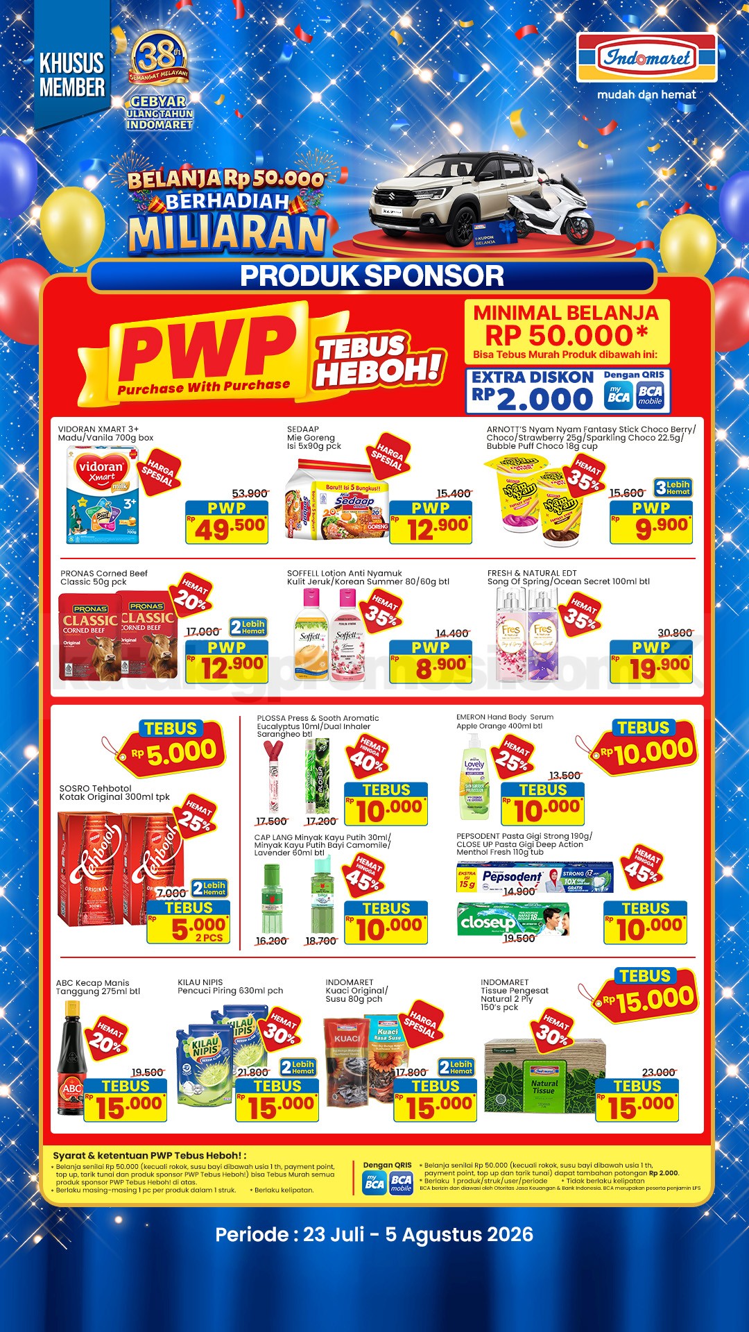 Promo JSM INDOMARET MINGGU INI 24-26 Juli 2026