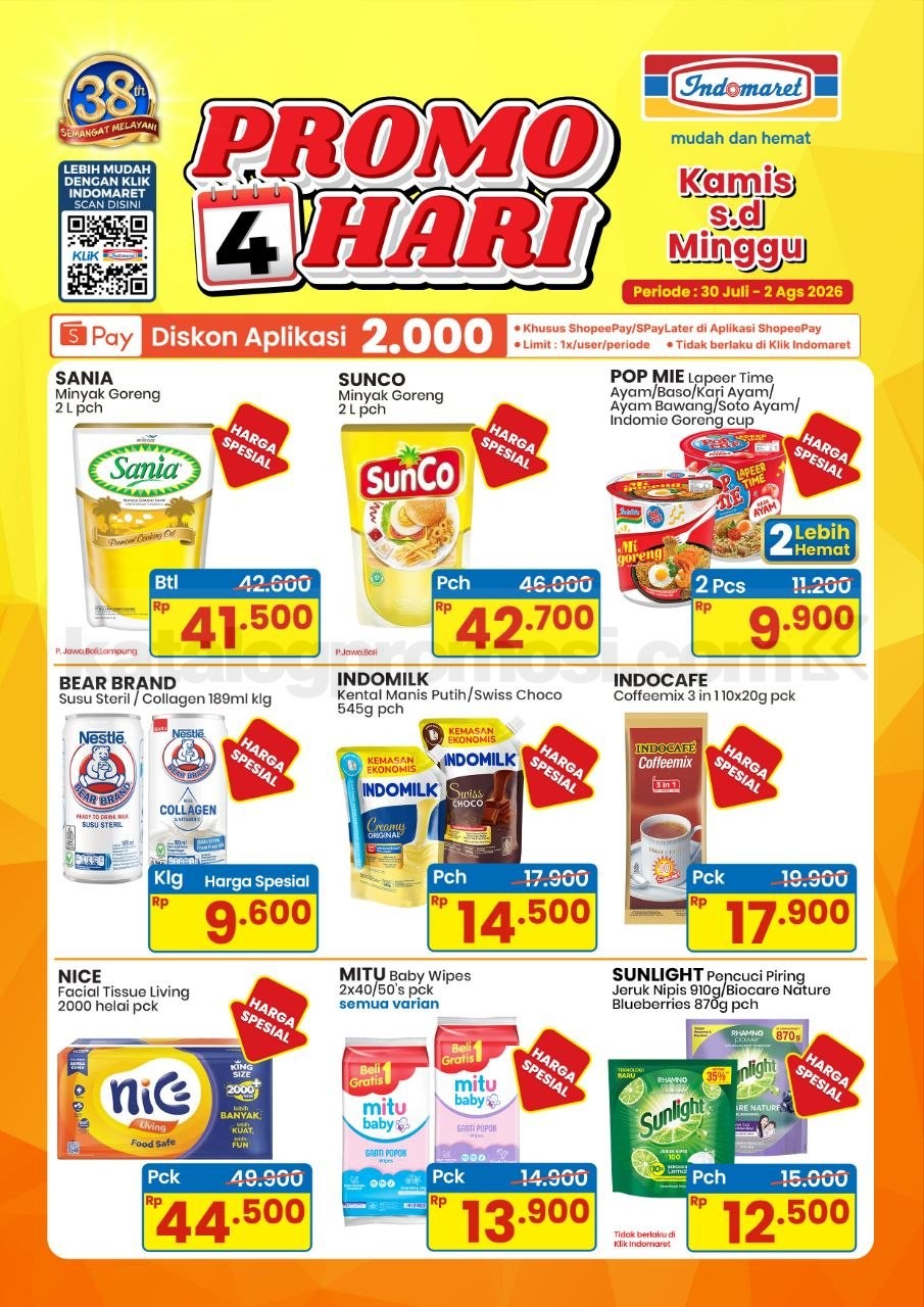 Promo JSM INDOMARET MINGGU INI 31 Juli - 02 Agustus 2026