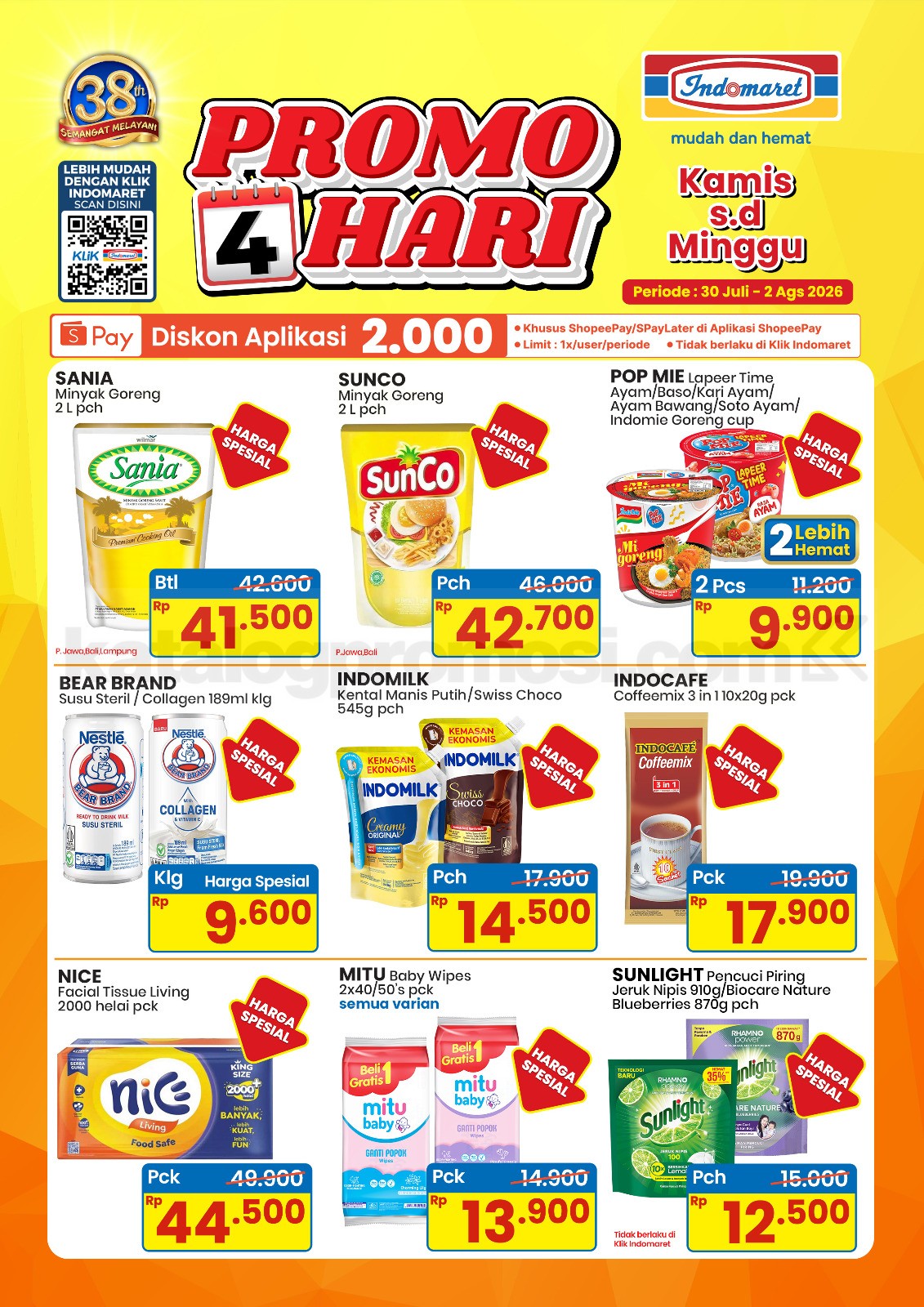 Promo JSM INDOMARET MINGGU INI 31 Juli - 02 Agustus 2026