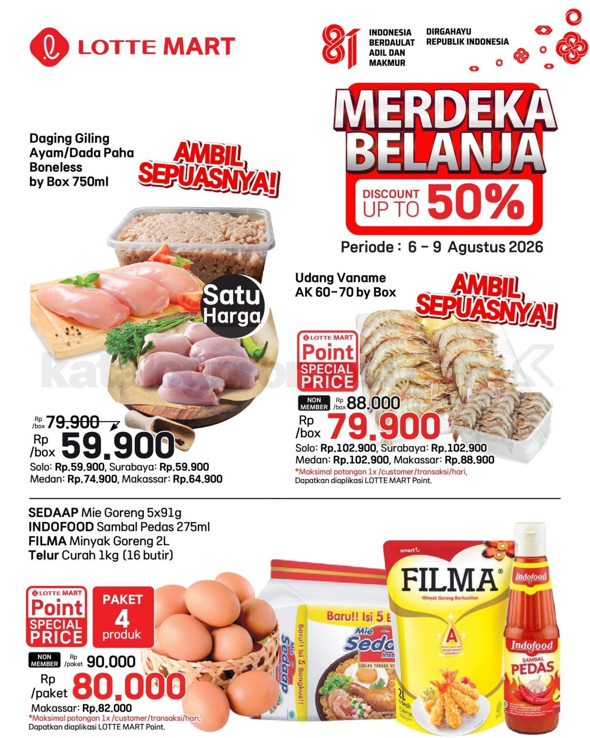 Promo JSM LOTTEMART WEEKEND 06-09 Agustus 2026
