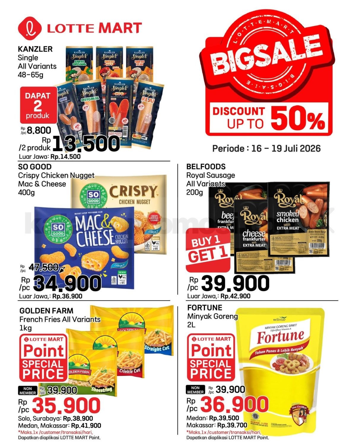 Promo JSM LOTTEMART WEEKEND 16-19 Juli 2026 Promo JSM LOTTEMART WEEKEND 16-19 Juli 2026 7