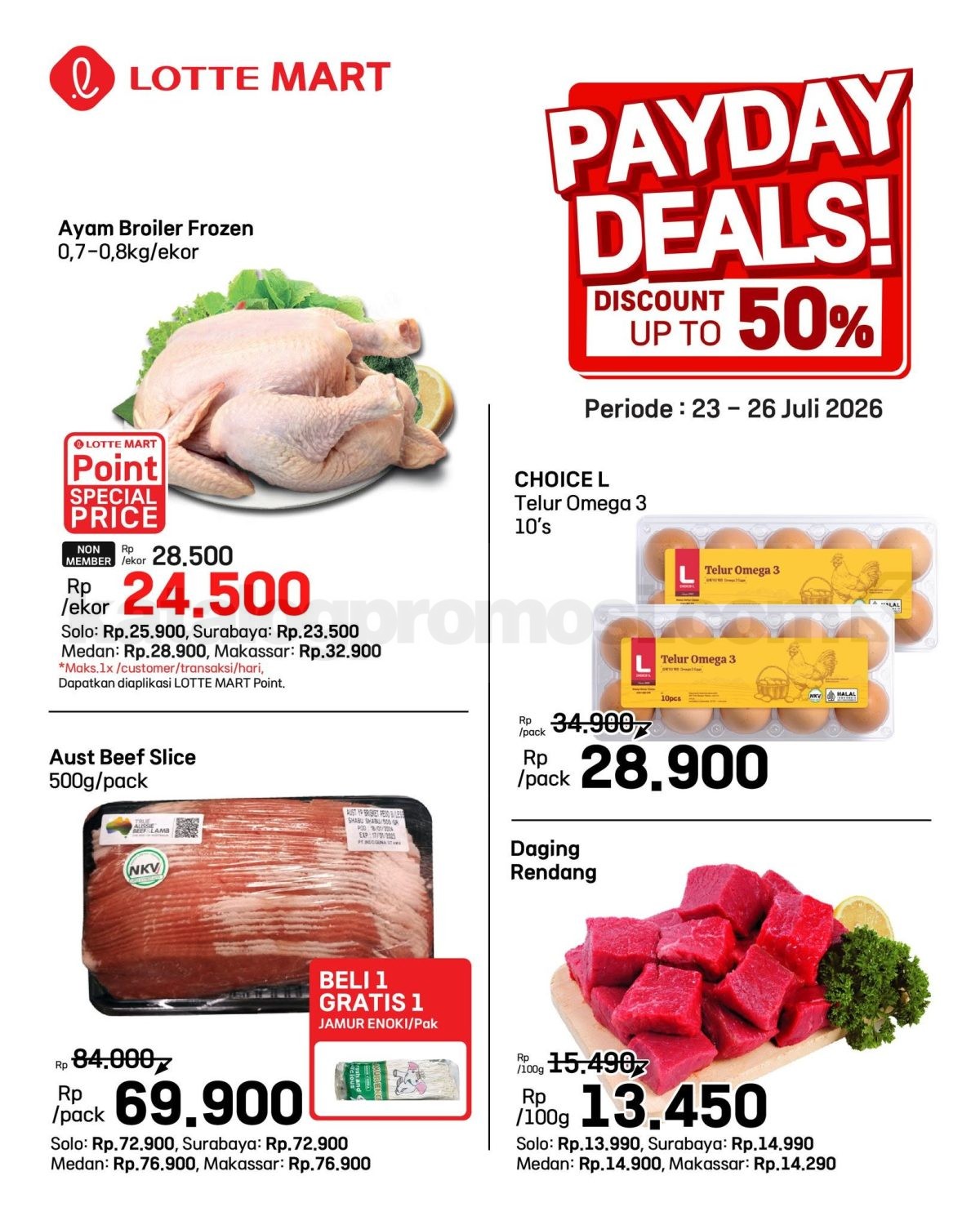 Promo JSM LOTTEMART WEEKEND 23-26 Juli 2026