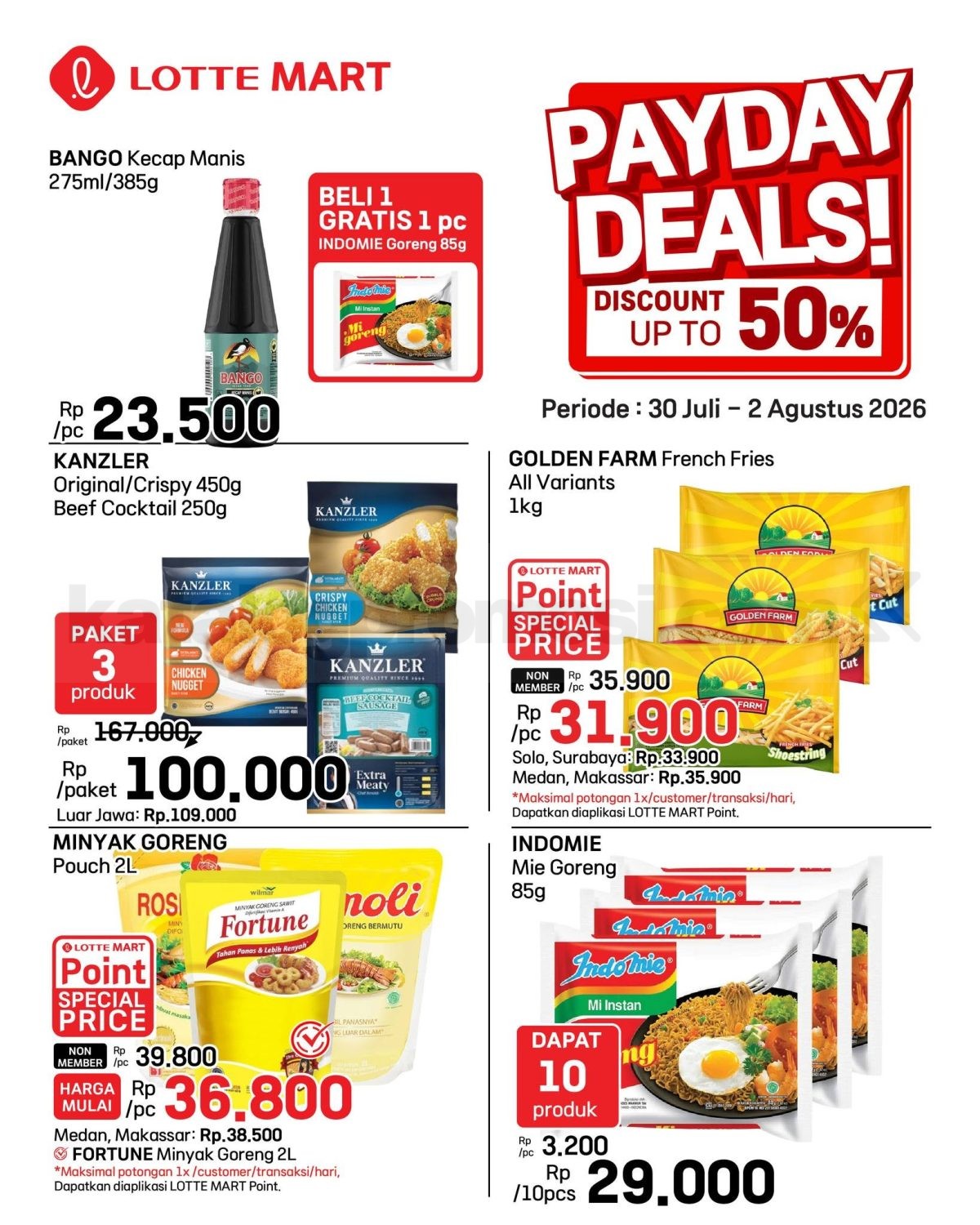 Promo JSM LOTTEMART WEEKEND 30 Juli - 02 Agustus 2026