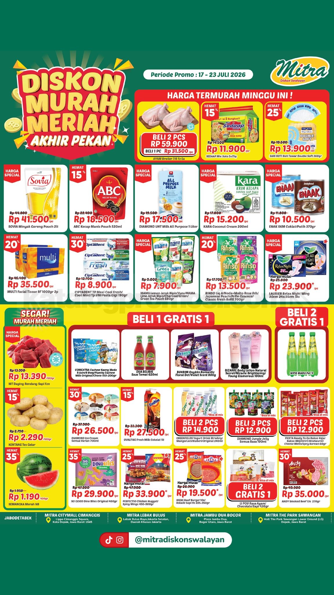 Promo JSM Mitra Diskon Swalayan Akhir Pekan 17-23 Juli 2026