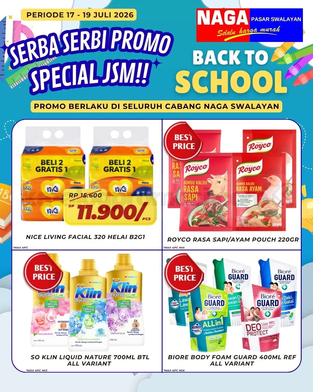 Promo JSM Naga Swalayan Weekend 17-19 Juli 2026