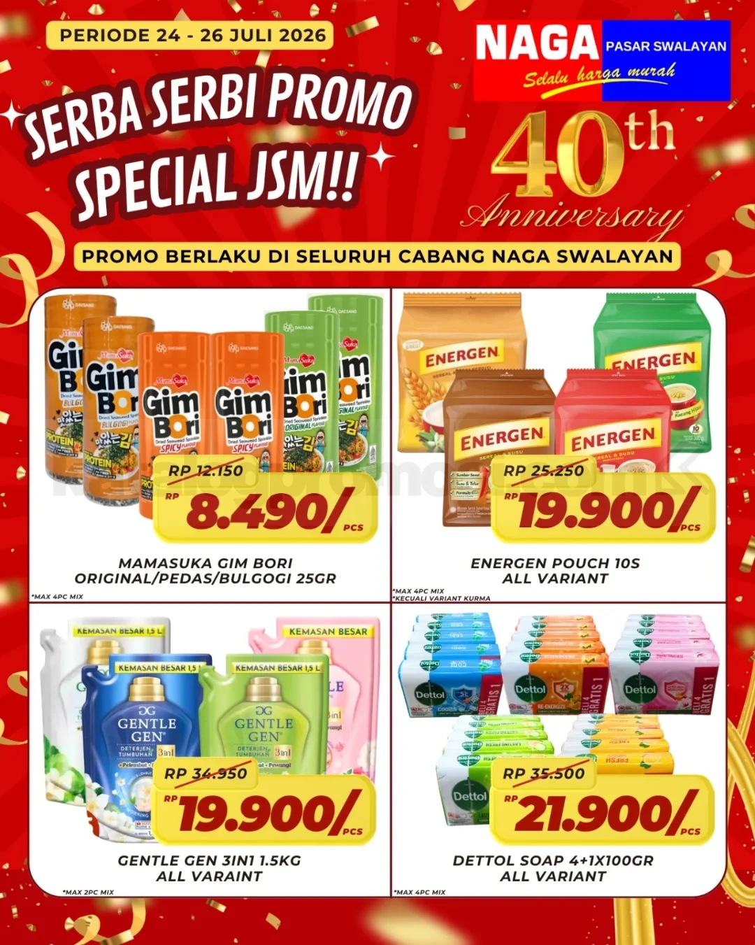 Promo JSM Naga Swalayan Weekend 24-26 Juli 2026 Promo JSM Naga Swalayan Weekend 24-26 Juli 2026 1
