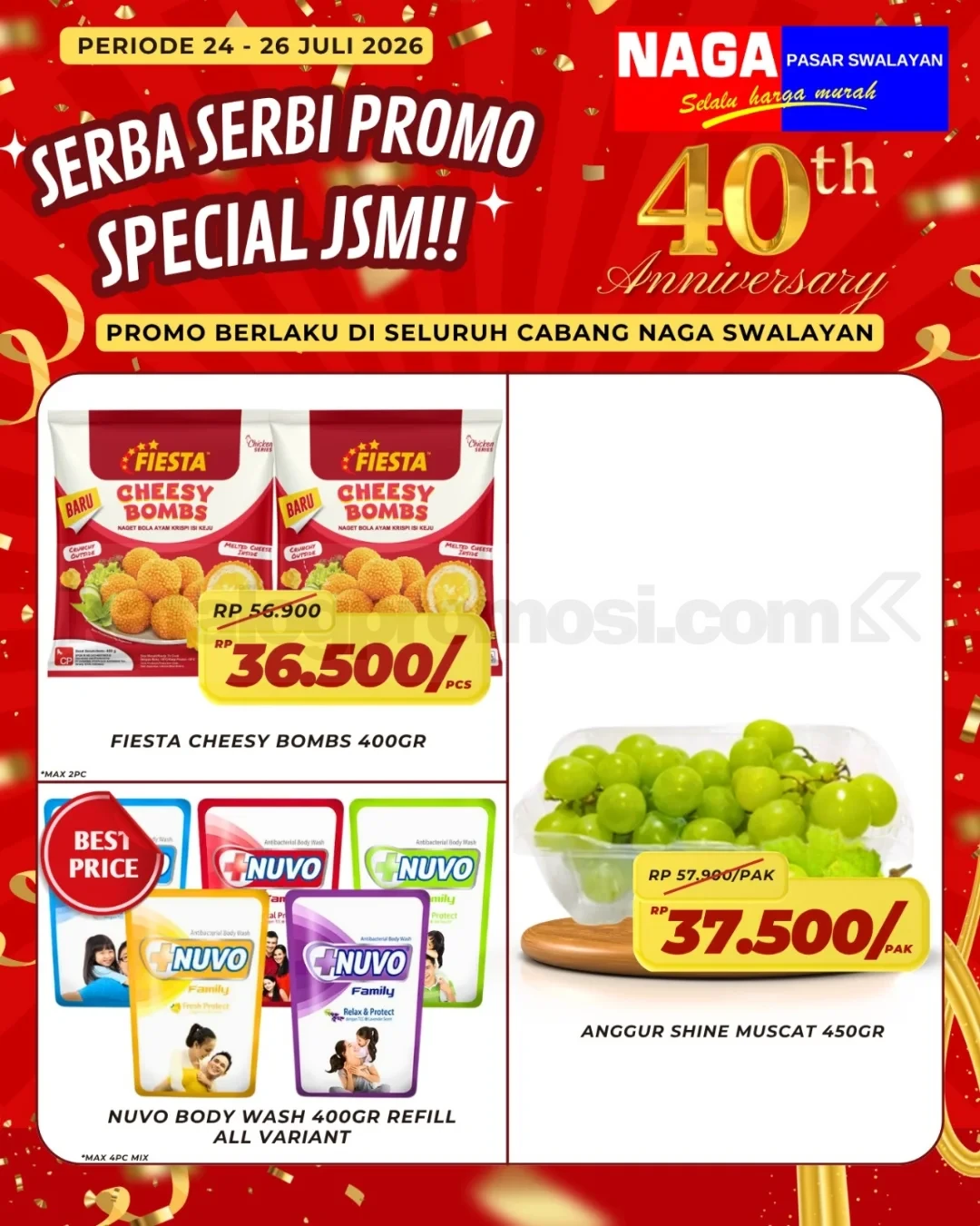 Promo JSM Naga Swalayan Weekend 24-26 Juli 2026 Promo JSM Naga Swalayan Weekend 24-26 Juli 2026 2